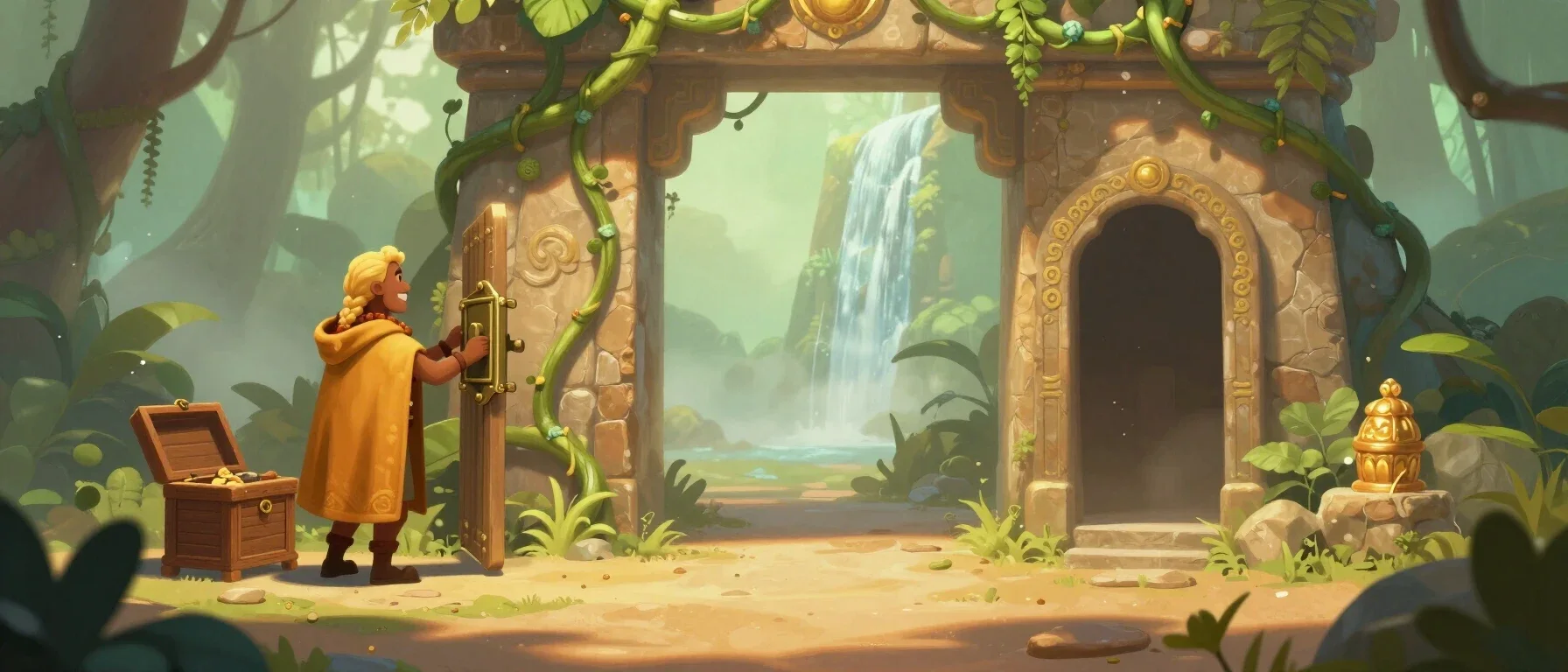 Buzz Bingo promo code claim shown by a key beside an open treasure chest
